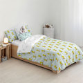 Miniatyrbillede 2 af 4: Play Fabrics Dynejakke Med Knapper Tweety Vichy Til 90 Seng 155x220 Cm