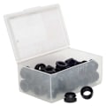 Miniatyrbillede 2 af 3: Stans No Tubes Ventilhulsreducere 50 Enheder Sort