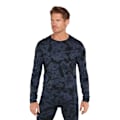 Miniatyrbillede 1 af 8: Icebreaker Merino 200 Oasis Cloud Dye Langærmet Baselayer Sort,Grå XL Mand
