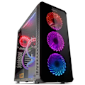 Miniatyrbillede 6 af 9: Nox Xtreme Tårnkasse Hummer Tgx Rgb Usb 3.0 Sort