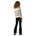 Miniatyrbillede 2 af 5: Vero Moda O Neck Sweater Saba Stripe Beige,Sort S Kvinde