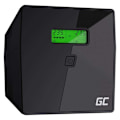 Miniatyrbillede 1 af 5: Green Cell Udgang Ups Ups03 Line-interactive 1000 Va 600w 4 Sort EU Plug
