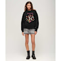 Miniatyrbillede 5 af 5: Superdry Suika Embroidered Loose Sweatshirt Sort S Kvinde