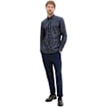 Miniatyrbillede 5 af 5: Tom Tailor Fitted Printed Poplin Skjorte Med Lange ærmer Blå XL Mand