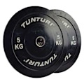 Miniatyrbillede 1 af 9: Tunturi Disk Bumper Plate Sort 20 kg