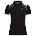 Miniatyrbillede 1 af 2: Head Racket Club 22 Kortærmet Polo Sort 2XL Kvinde