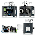Miniatyrbillede 3 af 7: Bresser T-rex Wifi Doble 3d Printer Sort