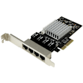 Miniatyrbillede 1 af 2: Startech 4-port Gigabit Ethernet Network Card Søvfarvet