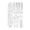 Miniatyrbillede 2 af 3: All Mountain Style Frame Guard Extra Stickers Honeycomb Hvid