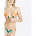 Miniatyrbild 3 av 3: Volcom Along Those Lines Triangle Bikinitopp Flerfärgad XS Kvinna