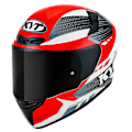 Miniatyrbillede 1 af 8: Kyt Fuld Ansigtshjelm Tt-course Gear Rød S