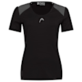 Miniatyrbillede 1 af 2: Head Racket Kortærmet T-shirt Club 22 Sort M Kvinde
