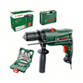 Miniatyrbillede 1 af 5: Bosch Professional Hammerboremaskine Og Tilbehørssæt Easyimpact 630 33 Enheder Grøn,Sort