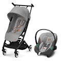 Miniatyrbillede 1 af 7: Cybex Klapvogn Libelle Travelsystem Incl. Aton S2 Søvfarvet