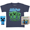 Pikkukuva 1 / 3: Funko Ja Lyhythihainen T-paita Minecraft Creeper Pop Sininen M