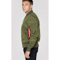 Miniatyrbillede 3 af 6: Alpha Industries Ma-1 Tt Jakke Grøn M Mand