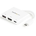 Miniatyrbillede 1 af 6: Startech Hub Usb C To Hdmi 4k Port Replicator Hvid