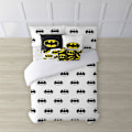 Miniatyrbillede 1 af 7: Play Fabrics Dynetæppe Med Knapper Batman Basic Til 180 Seng 260x240 Cm