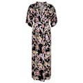 Miniatyrbillede 1 af 4: O´neill Lang Kjole Kimono Mix&match Sort S Kvinde