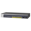 Miniatyrbillede 1 af 2: Netgear Port Gigabit Poe+ Rack Switch Smart 8 Sort