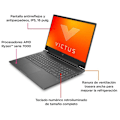 Miniatyrbillede 4 af 7: Hp Gaming Bærbar Computer Victus 16-s0009ns 16´´ R7-7840hs/16gb/512gb Ssd/rtx 4050  Spanish QWERTY