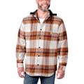 Miniatyrbillede 1 af 5: Carhartt Overshirt Flannel Sherpa-lined Brun L