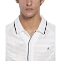 Miniatyrbillede 3 af 3: Original Penguin Button Front Textured Earl Kortærmet Skjorte Hvid M Mand