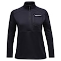 Miniatyrbillede 1 af 2: Peak Performance Trail Polartec Fleecejakke Med Halv Lynlås Sort M Kvinde