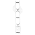 Miniatyrbillede 4 af 5: Powerslide Elite Casted Aluminium Trinity Frame Hvid 243 mm