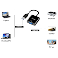 Miniatyrbillede 4 af 5: Equip 133384 Usb 3.0 Til Vga M/f Adapter Sort