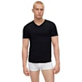 Miniatyrbillede 1 af 5: Boss Kort Ærme Basislag V Neck Classic 3 Enheder Sort 2XL Mand