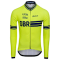 Miniatyrbillede 1 af 2: Kalas Langærmet Trøje Great Britain Cycling Team Gul XL Mand