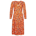 Pikkukuva 3 / 5: Superdry Lyhythihainen Midi-mekko Printed V Tea Oranssi L Nainen