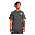 Pikkukuva 1 / 4: Under Armour Lyhythihainen T-paita Rival Terry Colorblock Harmaa S / Regular Mies
