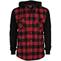 Miniatyrbillede 1 af 7: Urban Classics Skjorte Hætte Ed Ærme Flanell Sweat Sort L Mand