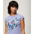 Pikkukuva 4 / 4: Superdry Floral Scripted Lyhythihainen T-paita Violetti XS Nainen