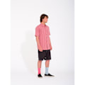Miniatyrbillede 7 af 7: Volcom Newbar Stripe Kortærmet Skjorte Rosa S Mand