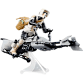 Miniatyrbillede 1 af 6: Hasbro Figur Star Wars The Mandalorian Speeder Bike Scout Troper And Grogu Søvfarvet