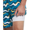 Miniatyrbild 4 av 4: Original Penguin Recycled Polyester Aop Wavy Badbyxor Boxer Flerfärgad M Man
