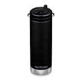Miniatyrbillede 1 af 2: Klean Kanteen Med Twist Cap Isoleret Termisk Flaske Tkwide 16oz Sort
