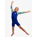 Miniatyrbillede 6 af 6: Funky Trunks Uv Langærmet Jumpsuit Go Blå 6 Years