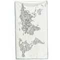 Pikkukuva 1 / 9: Awesome Maps Värityskarttapyyhe World Map To Color In With Country Specific Doodles Valkoinen