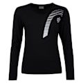 Miniatyrbillede 1 af 2: Head Racket Langærmet T-shirt Club 21 Linda Sort L Kvinde