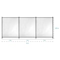 Miniatyrbillede 7 af 7: Gre Barriere Til Pools Flexible Sort 300 x 133 cm