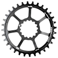 Miniatyrbillede 1 af 2: E-thirteen E13 Sl Direct Mount Kædehjul Sort 38t
