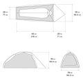 Miniatyrbillede 8 af 8: Mountain Hardwear Nimbus Ul 1p Grå 1 Place