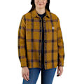 Miniatyrbillede 1 af 2: Carhartt Langærmet Skjorte Med Løs Pasform Twill Plaid Gul M