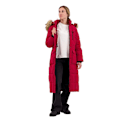 Pikkukuva 1 / 6: Superdry Tekoturkis Everest-takki Longline Punainen S Nainen