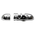 Miniatyrbillede 3 af 3: Perko Tøndebolt Hasp Søvfarvet 3 3/8 x 1 1/4´´