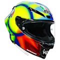 Miniatyrbillede 1 af 7: Agv Fuld Ansigtshjelm Pista Gp Rr E2206 Dot Mplk Flerfarvet M